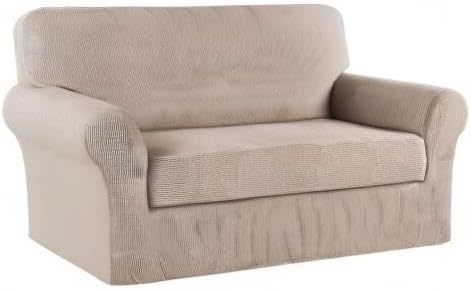 Turquoize Stretch Sofa Slipcover 2 Pieces Sofa Cover Couch Cover