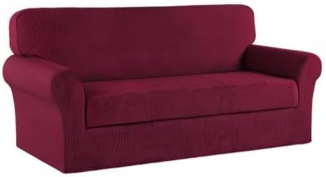Turquoize Stretch Sofa Slipcover 2 Pieces Sofa Cover Couch Cover