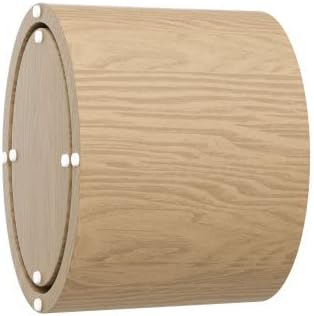 Small Round Coffee Table Nesting End Table Set of 2, Wood Side Circle Accent