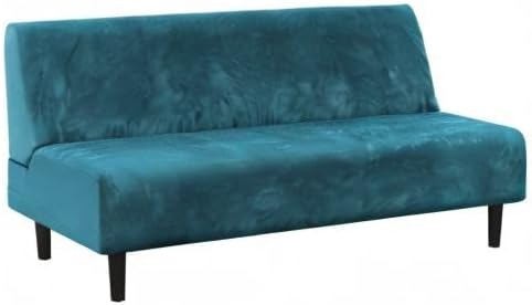 H.VERSAILTEX Real Velvet Futon Cover Armless Sofa Covers Sofa Bed Covers