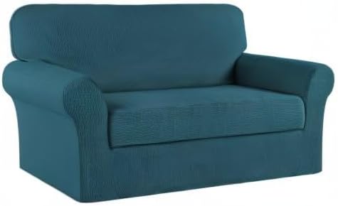 Turquoize Stretch Sofa Slipcover 2 Pieces Sofa Cover Couch Cover