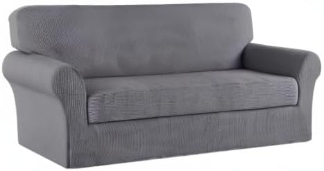 Turquoize Stretch Sofa Slipcover 2 Pieces Sofa Cover Couch Cover