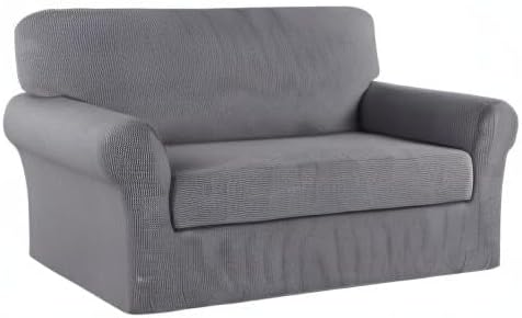 Turquoize Stretch Sofa Slipcover 2 Pieces Sofa Cover Couch Cover