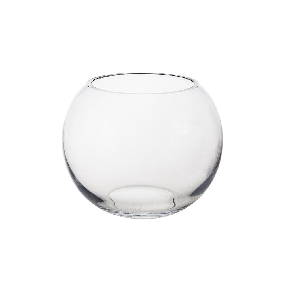 Mega Vases Bubble Fish Bowl Vase 7 Inch x 5.75 Inch, Decorative Clear Glass with Sturdy Base, Wedding Centerpieces, Flower Bouquets, Home Décor, Celebrations, Parties, Event Planning, Arts & Crafts
