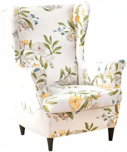 KRFOONN Wingback Chair Covers Slipcovers 2 Piece Stretch Wing Chair Covers