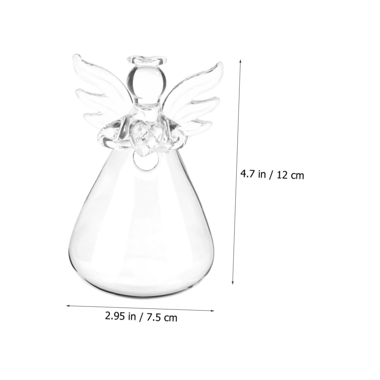 BESTOYARD 4 Pcs Transparent Terrarium Container Floor Shelf Bulk Flower Pots Table Decorations Plant Wall Hanger Angel Terrarium Holder Flower Vases Decorative Cooker Dome Glass Wall Hanging