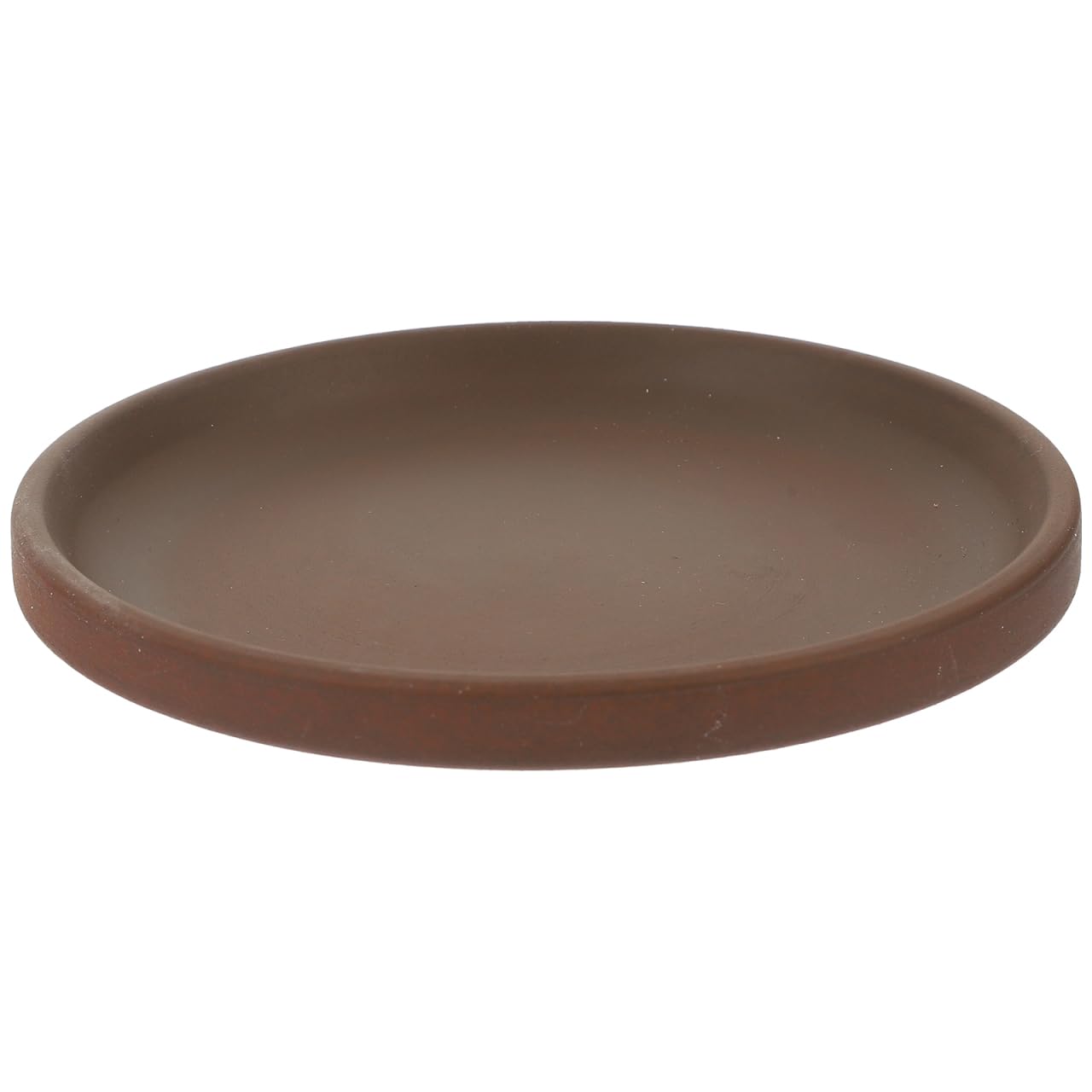 BESPORTBLE Purple Clay Flower Pot Tray - 4.72 Inch Round Ceramic Plant Saucer for Indoor and Outdoor Use Durable Water Catcher for Potted Plants