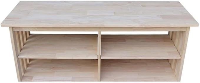 IC International Concepts, Mission Entertainment/TV Stand, Solid Real Wood