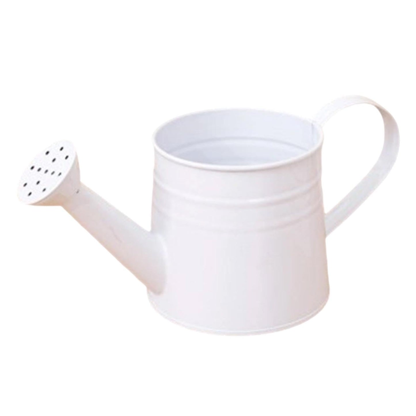 Metal Long Spout Watering Can with Ergonomic Handle, Balanced Design for Easy Pouring, 1L for Watering Indoor Houseplants, Outdoor Flowers, Garden Beds and Lawn Areas (White)