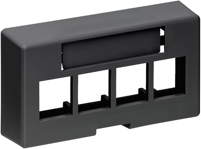Leviton 4-Port QuickPort Extended Depth Modular Furniture Faceplate
