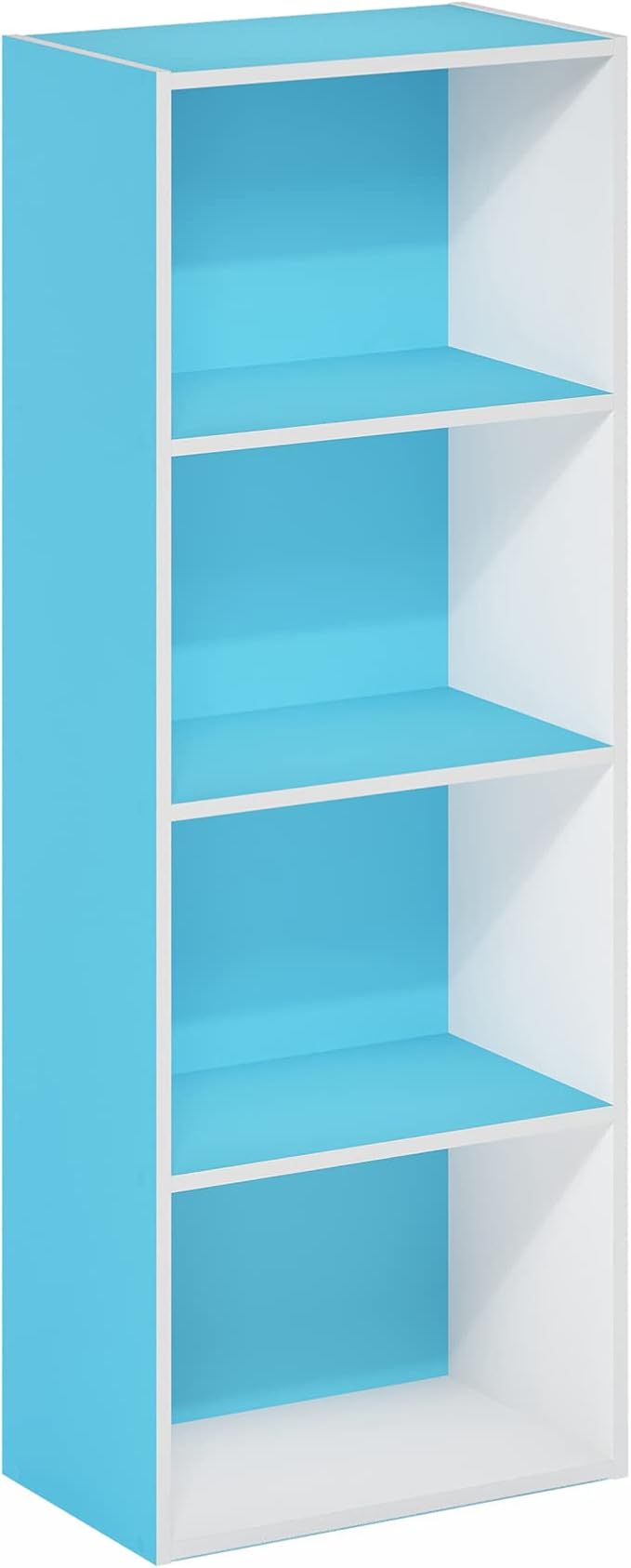 Furinno Luder Bookcase / Book / Storage, Light Blue/White