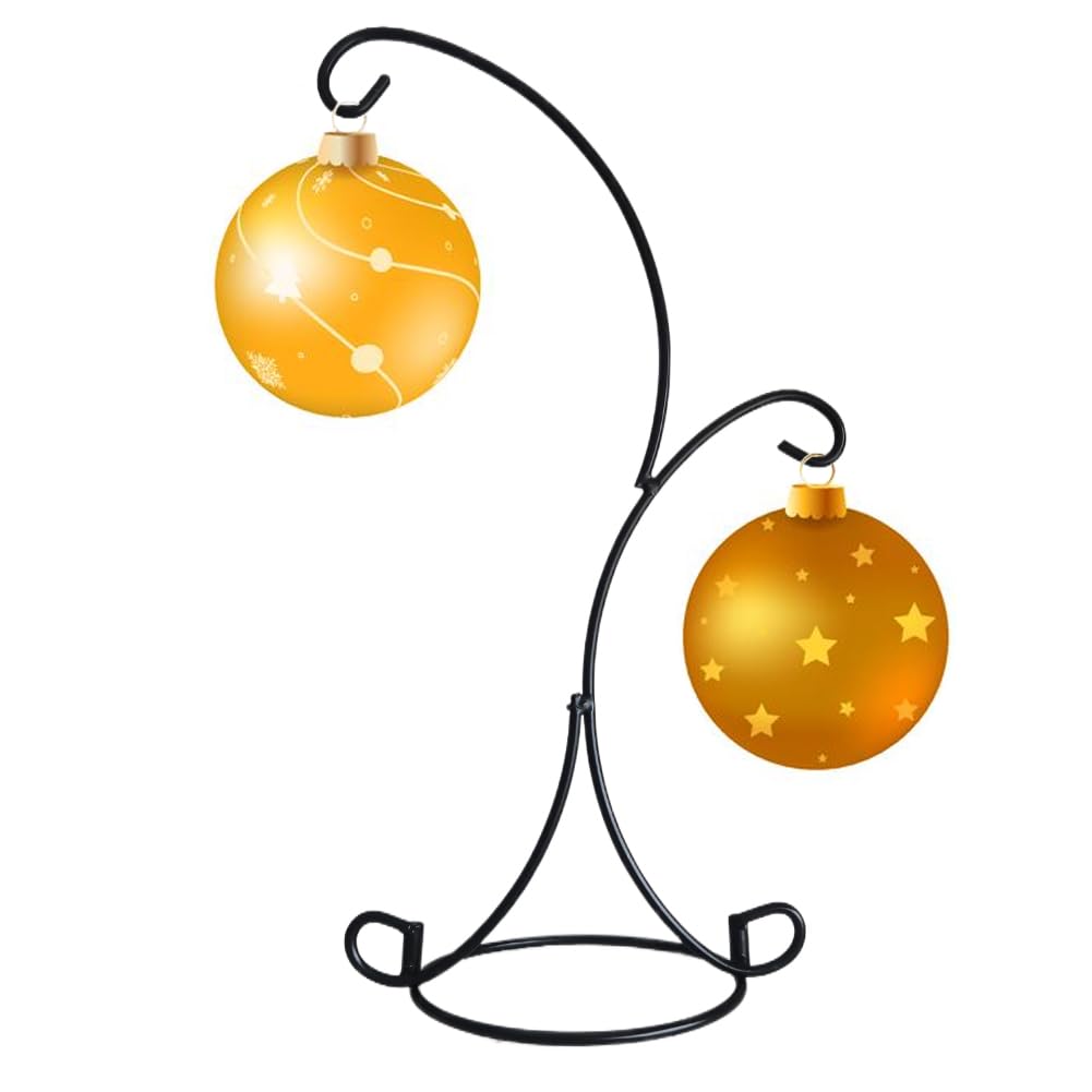 VERSAINSECT isplay Stand, 2 Pack Iron Hanging Stand Rack Holder for Hanging Glass Globe Air Plant Terrarium, Witch Ball and Home Wedding Decoration