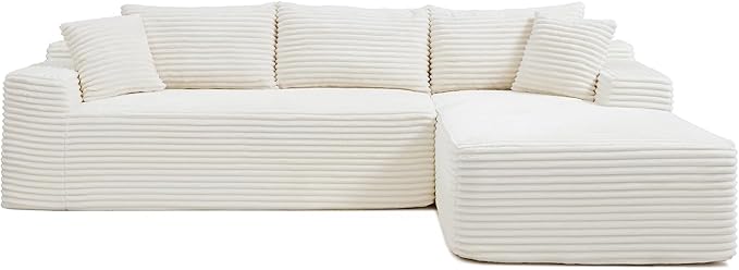 Cloud Sectional Couch, Corduroy Boneless Couches