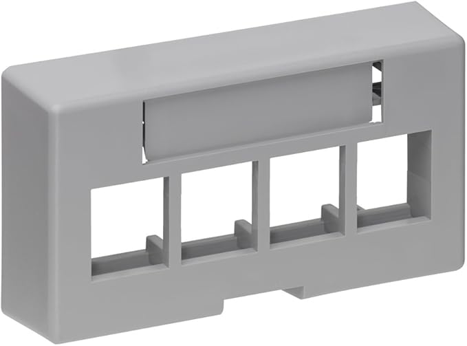 Leviton 4-Port QuickPort Extended Depth Modular Furniture Faceplate