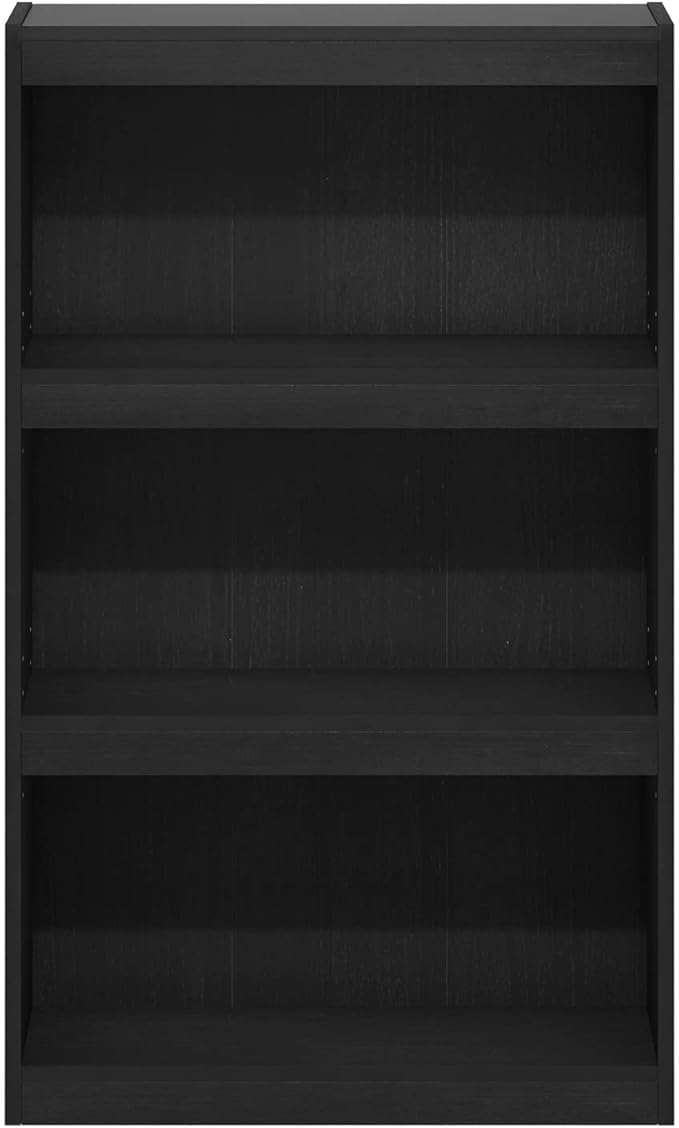 Furinno Jaya Enhanced Home Bookcase 3-Tier Adjustable Bookshelf