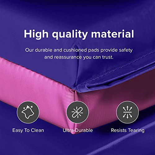 We Sell Mats - 4 ft x 8 ft x 2 in Personal Fitness & Exercise Mat for Home Workout - Lightweight and Folds for Carrying – All Purpose Home Gym Mat – Thick Mat for Yoga, Pilates, Stretches, and Floor Exercises
