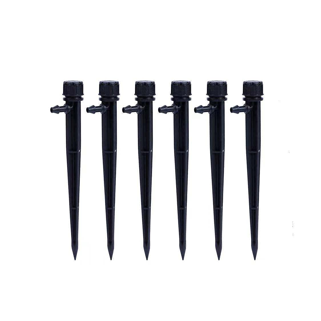 60 Piece of Drip Irrigation Emitters 360 Degree and Professional Irrigation Drippers and Drip Emitters or Sprinkler System Parts and Heads for 1/4 inch Drip Tubing