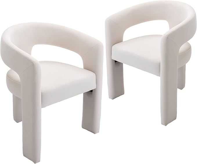 VESCASA Velvet Barrel Dining Chair