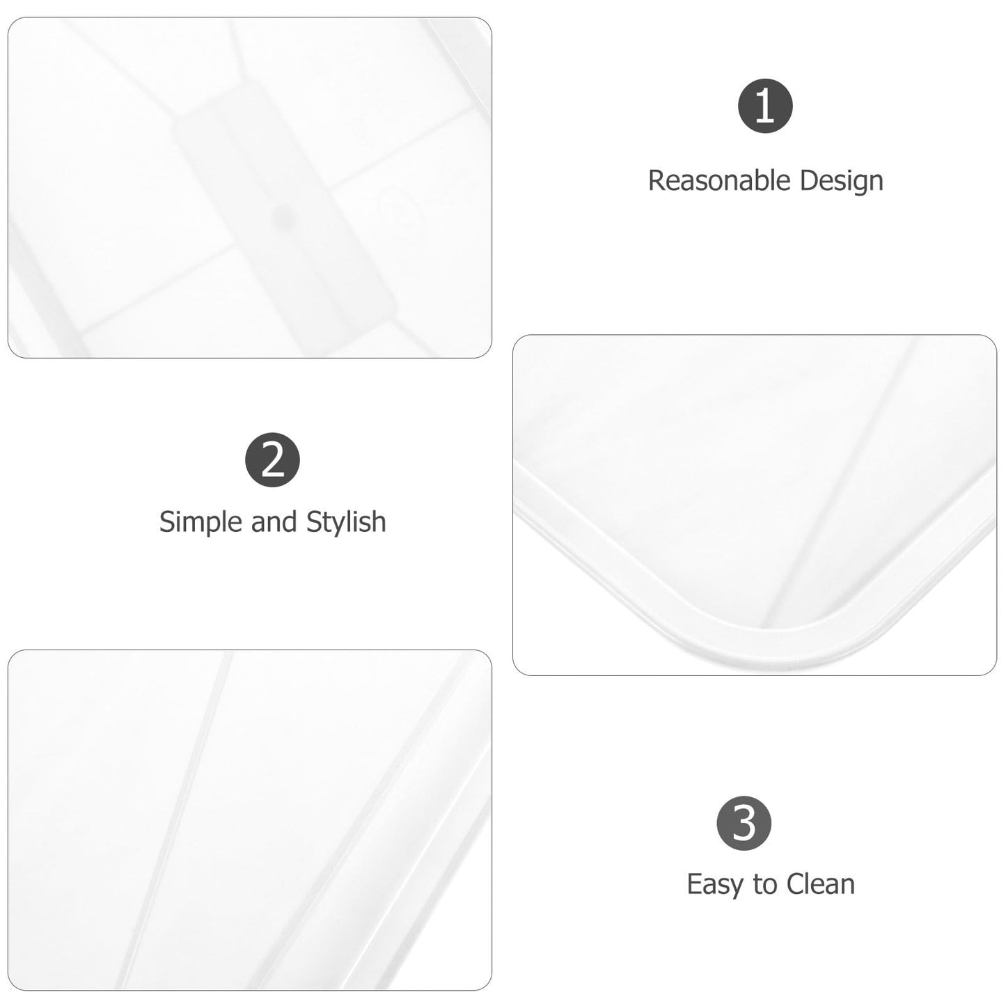FAVOMOTO 10 Pack Plastic Rectangular Plant Drip Trays, Indoors Heavy Duty Sturdy Plant Saucer for Flower Pot Planter Windowsill Pot Seed Starting Growing Trays