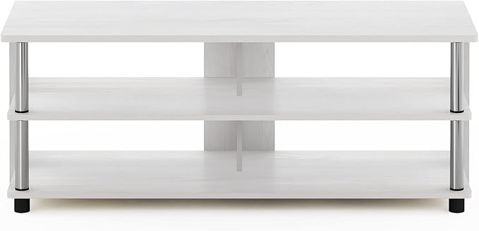 Furinno Sully TV Stand, 3-Tier Rectangular Entertainment Center