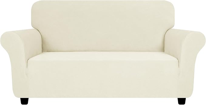 ZNSAYOTX Super Stretch Loveseat Covers, New Striped Love Seat Slipcover