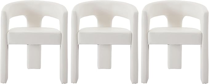 VESCASA Faux Leather Barrel Dining Chair