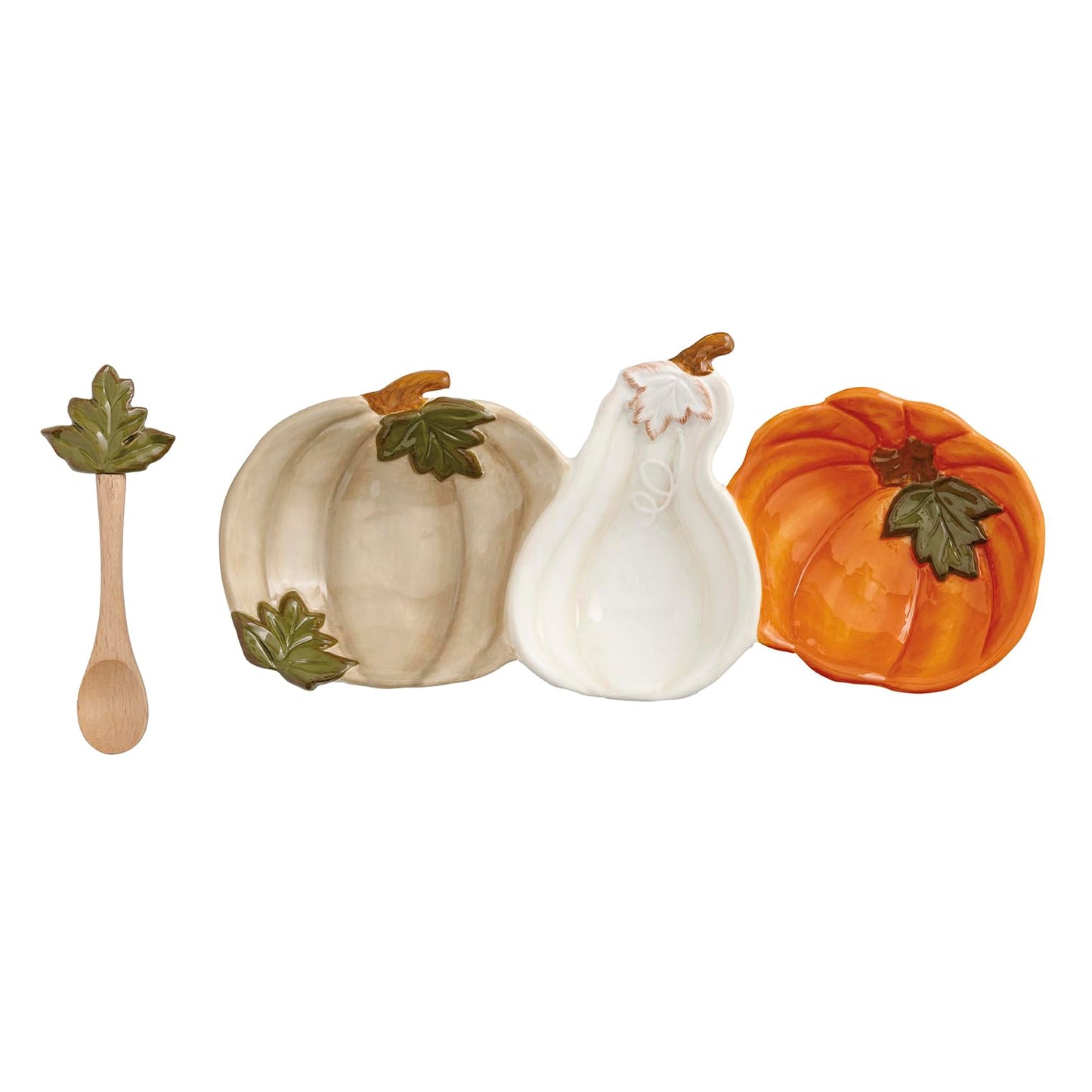 Mud Pie Thanksgiving Pumpkin Triple Tidbit Set