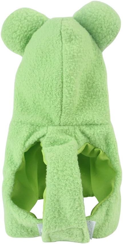 Sun Conure Bird Diaper Flight Suit Frog Shape Hoodie Cosplay Photo Prop for Parrots African Greys Parakeet Cockatiel Reusable Adjustable Apparel (S)