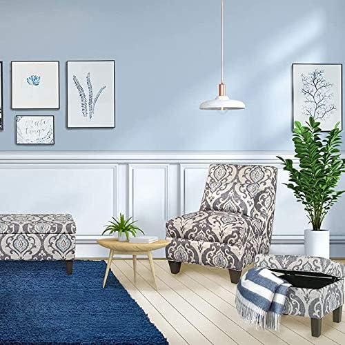Homepop Home Decor |K7646-A750 | Upholstered Modern Rectangular Storage Ottoman