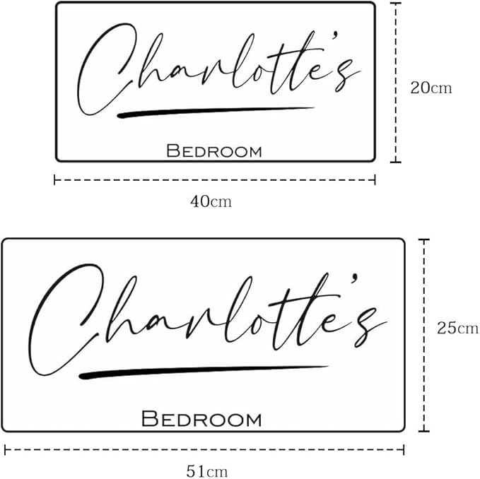 VEELU Personalized Name Mirror Light Up LED Wall Decoration