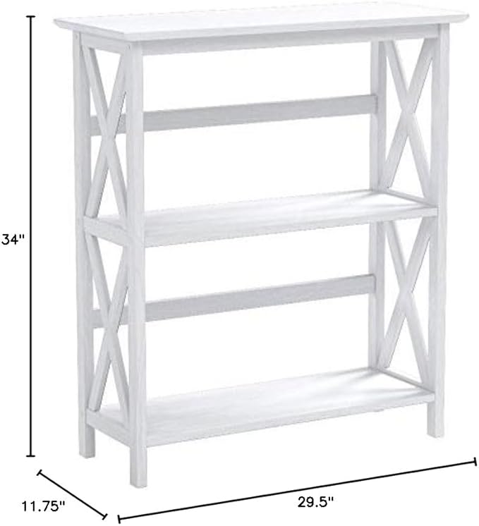 Casual Home Montego 3-Shelf Bookcase