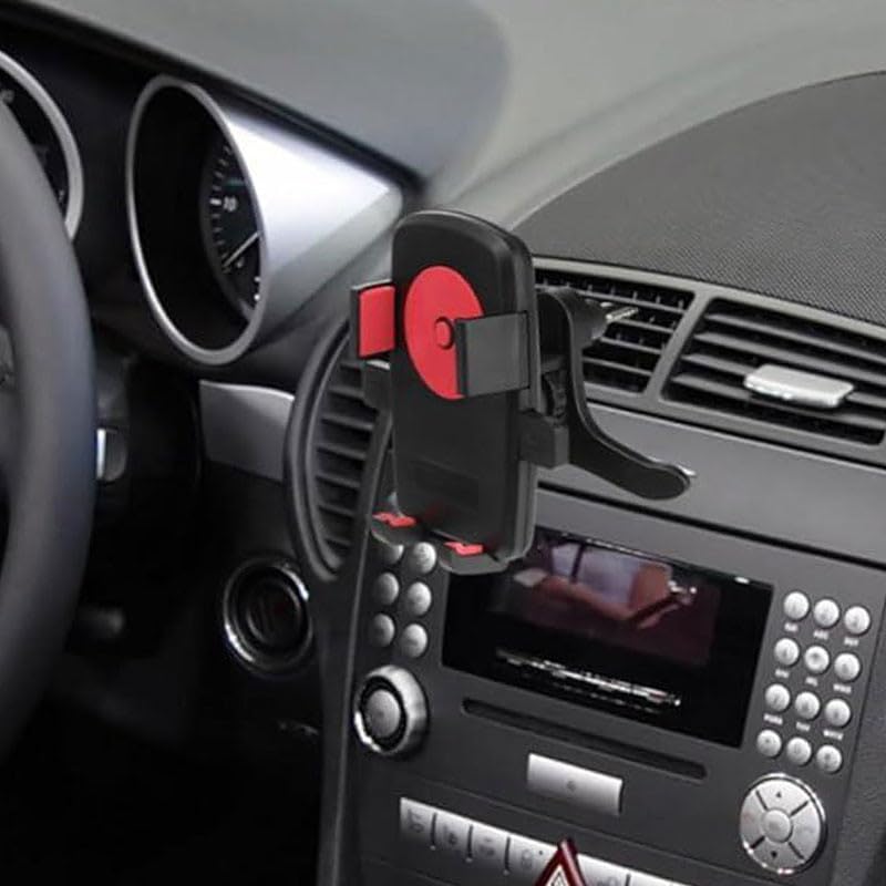 Phone Holders for Your Car with Double Metal Hook Clip, Air Vent Cell Phone Car Mount, Universal Automobile Cradle Fit for iPhone Android and All Smartphones