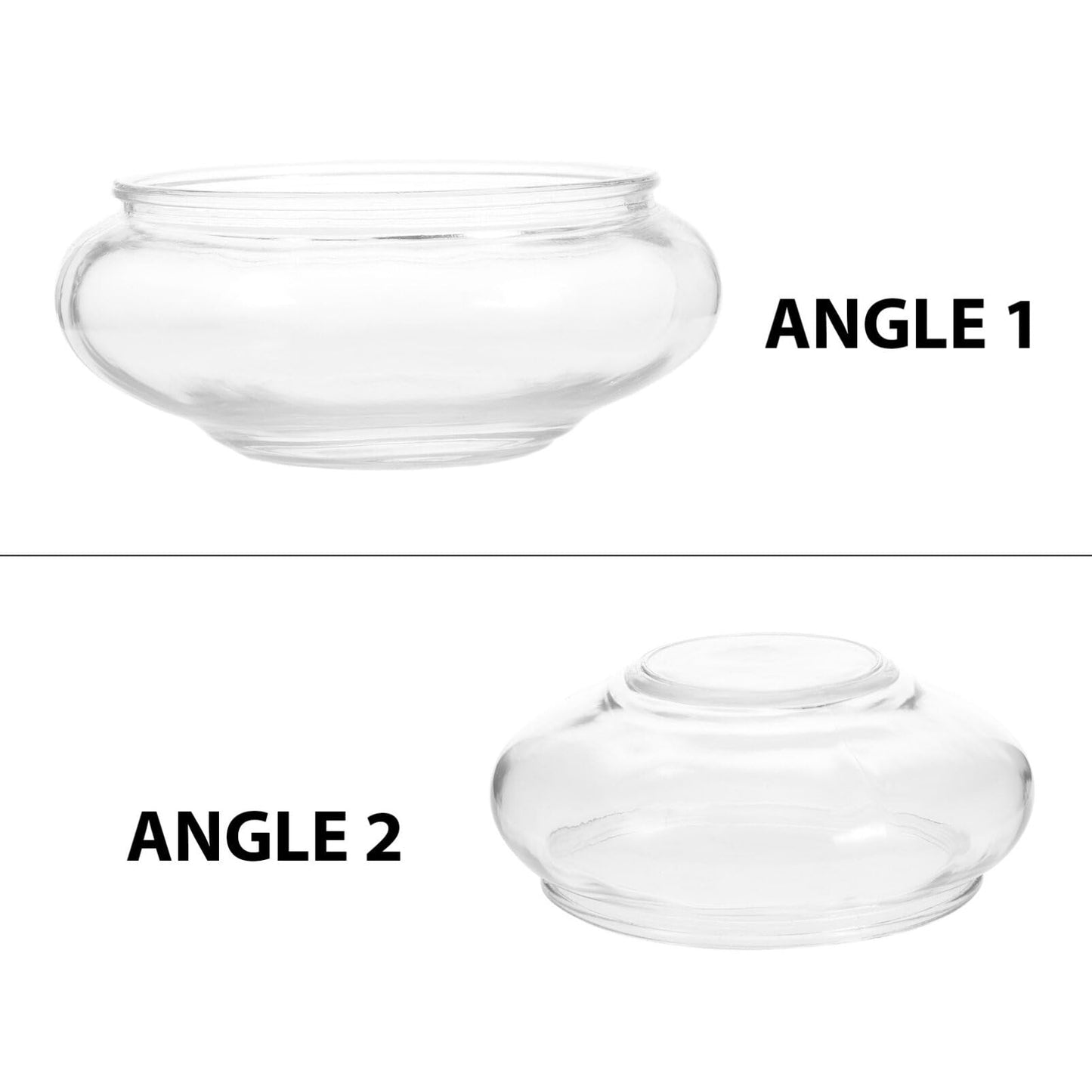 Milisten Glass Bubble Bowl, 15cm Flower Glass Vase Bowl Succulent Planter Air Plants Hydroponic Display Terrarium Floating Candles Bowl Centerpiece Candy Dish, 15.00X15.00X6.00CM, Transparent