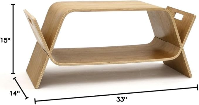 OFFI Embrace Media Storage or Tables Co., Finish = Birch