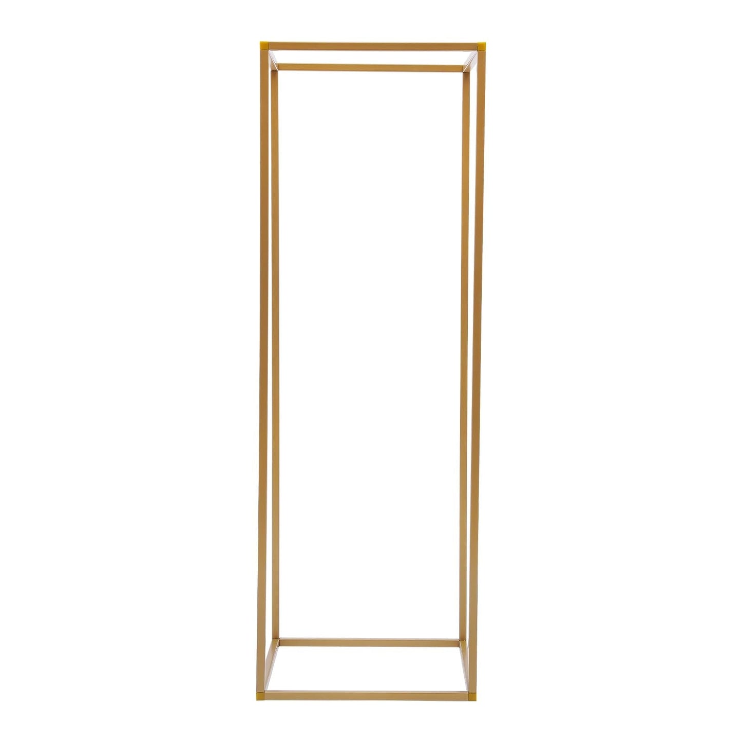 10PCS Wedding Flower Stand, 31.5inches Tall Column Geometric Centerpiece Vases, Rectangular Floral Display Rack, Column Centerpiece Floral Vases for Events Reception, Party Decoration (Gold, 31.5 in)