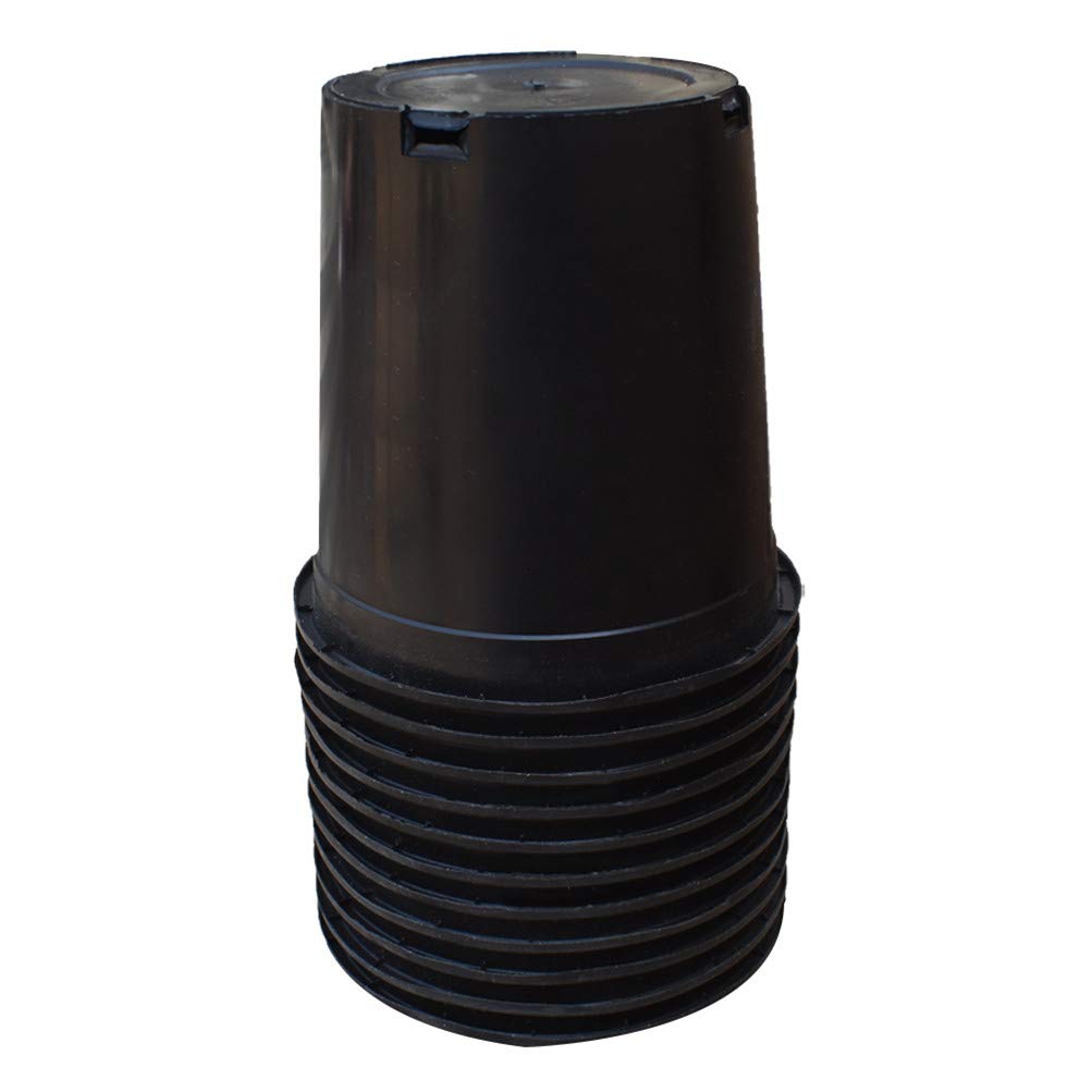 labworkauto Nursery Pot 1 Gallon 1 Gal 2 Gal 3 Gal 5 Gal 7 Gal 10 Gal 15 Gal Nursery Container Injection Molded Pot Fit for Plants Soil Growers or Hydroponics (10,2 Gallon)