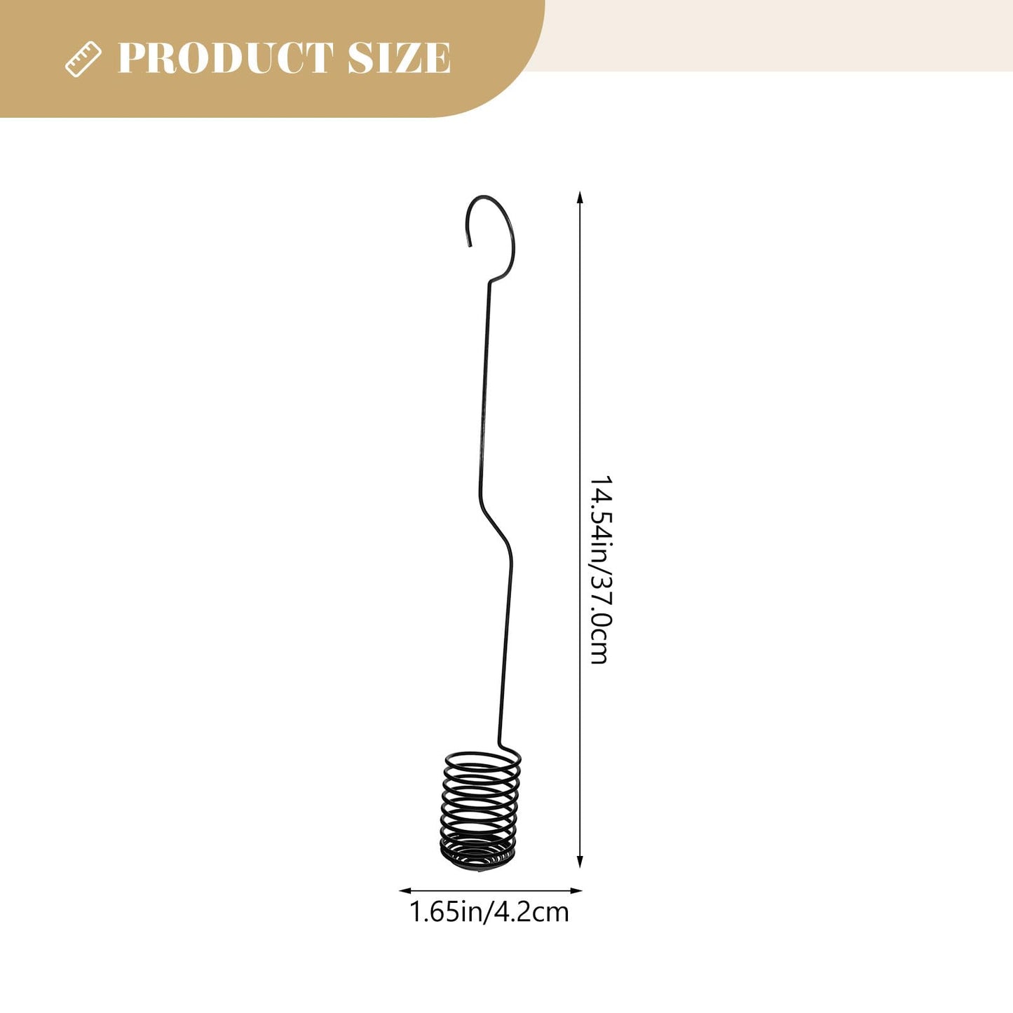 PAMINGONO 2 Pcs Air Plants Holders Hanging Hooks Spiral Plant Display Hangers 37cm Metal Air Fern Holders for Wall and Ceiling Indoor Garden Decor