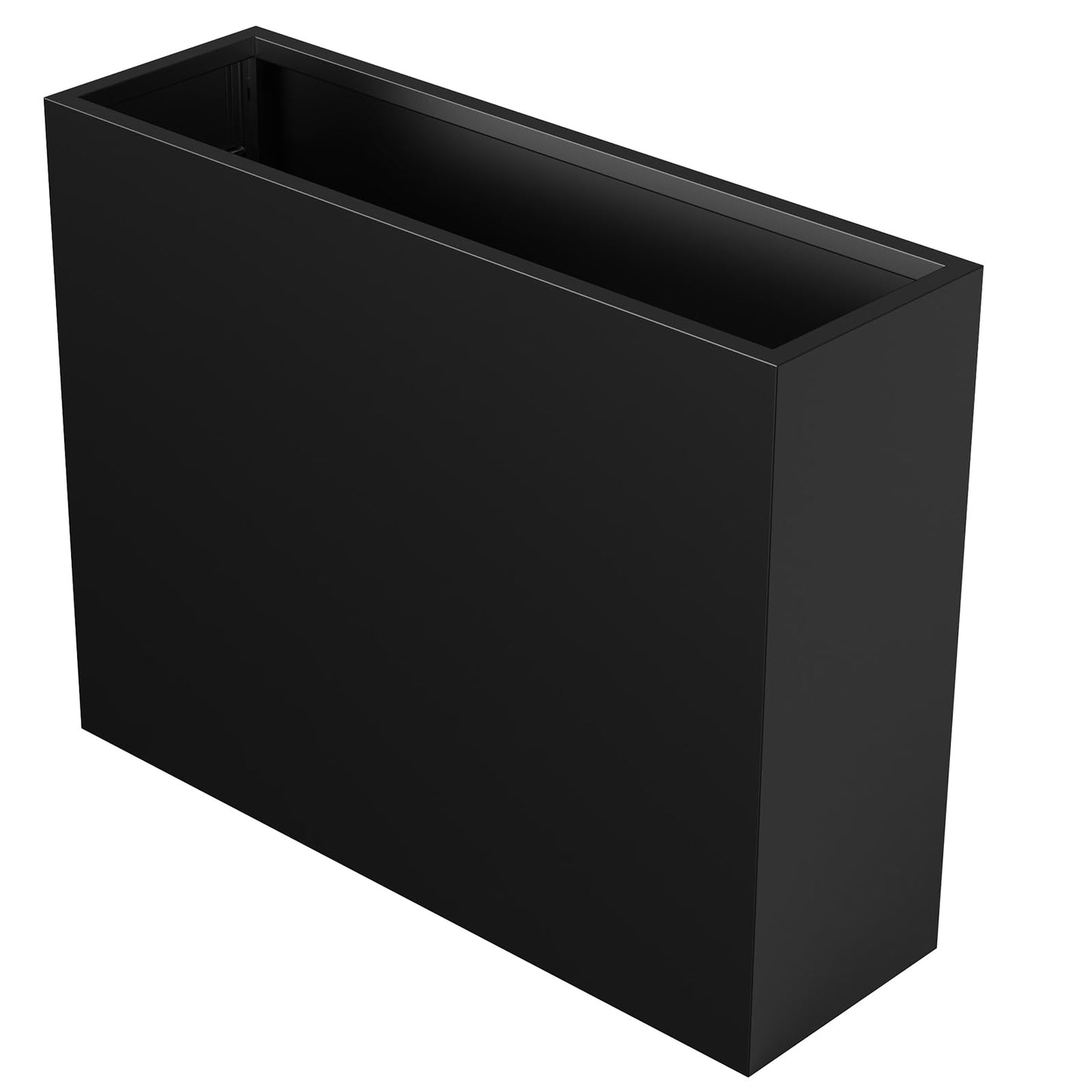 Nexum 30 Inch Tall Metal Planter Box for Outdoor/Indoor Use, Heavy Duty Galvanized Steel Vertical Planter, Modern Large Planter Boxes for Front Door, Porch & Patio (Rectangular Tall Planter)