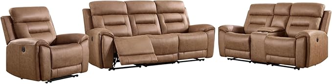 ANJ 3-Piece Power Recliner Sofa Set