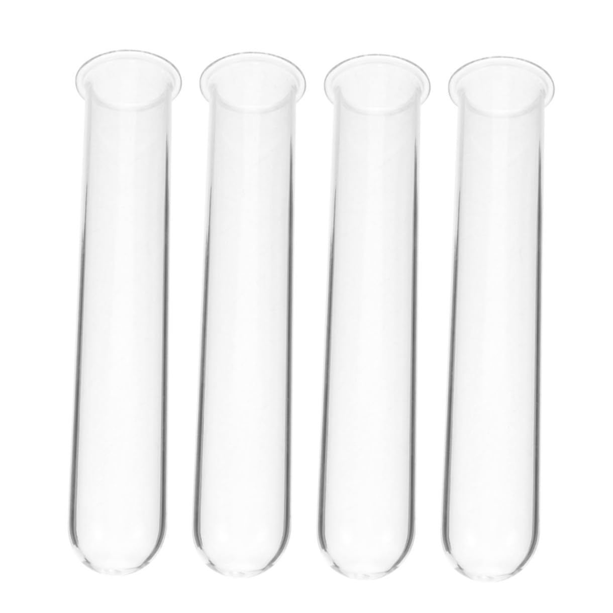 Kisangel 4pcs Glass Hydroponic Test Tube Vases for Indoor Plants Elegant Propagation Station for Home and Office Decor Small Terrarium Flower Holders for Fresh Greenery Display