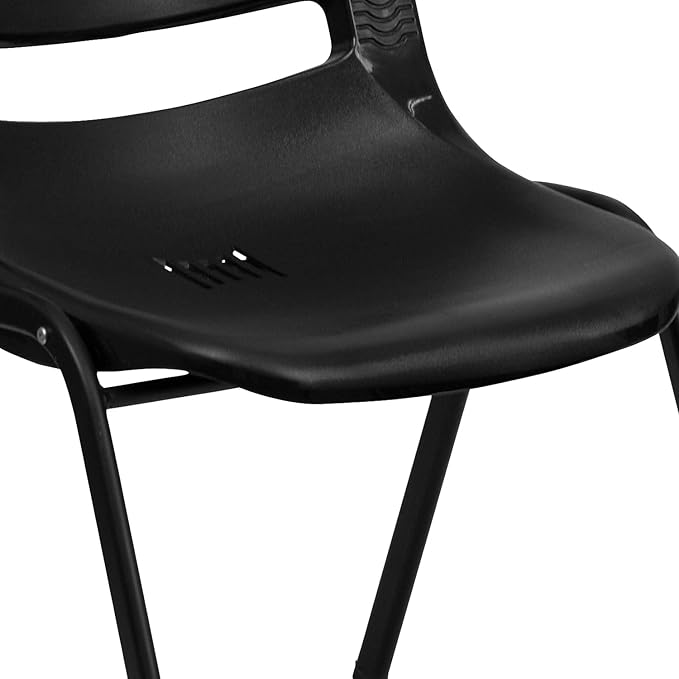 Flash Furniture HERCULES Series 440 lb. Capacity Kid's Black Ergonomic Shell