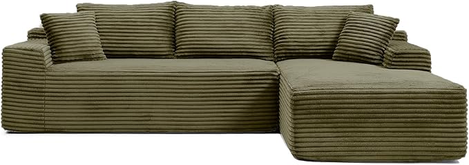 108 Inch Cloud Sectional Couch, Modern Modular Sectional Sofa
