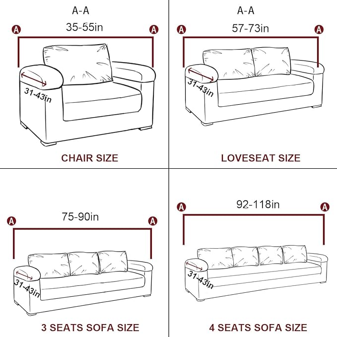vctops 1-Piece Velvet Plush Stretch Chair Sofa Slipcover Soft Fuzzy Fluffy