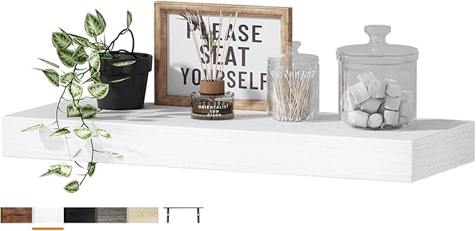QEEIG Floating Shelf for Wall Bathroom Shelves Bedroom Kitchen Living Room