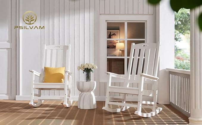 Psilvam Oversized Outdoor Rocking Chair,