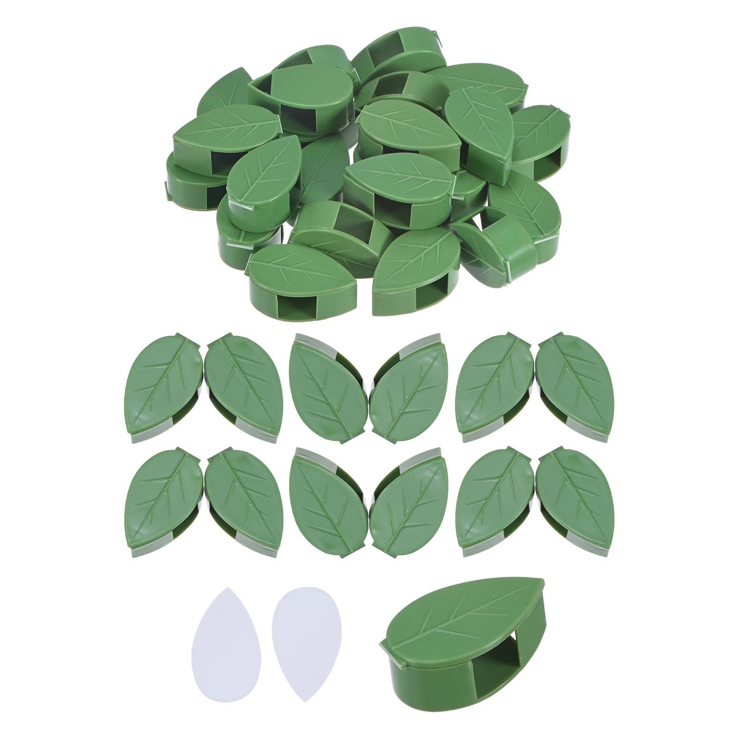 M METERXITY 72-Pack Plant Wall Clips, Plant Climbing Wall Fixture Clips, Self-Adhesive Hook Plant Vine Support Holder for Hook/Plant Vine/Traction Cable Wire Fixing