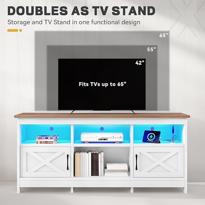 YITAHOME TV Stand for 65 Inch TVs, Entertainment Center