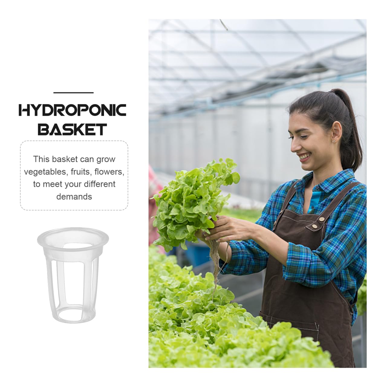 IWOWHERO 100 Pcs 1.77 Inch Slotted Net Pots Reusable Planting Cups for Hydroponic Grow Systems Small Mesh Nursery Baskets for Seedling Cultivation Home Gardening Vegetables Flowers