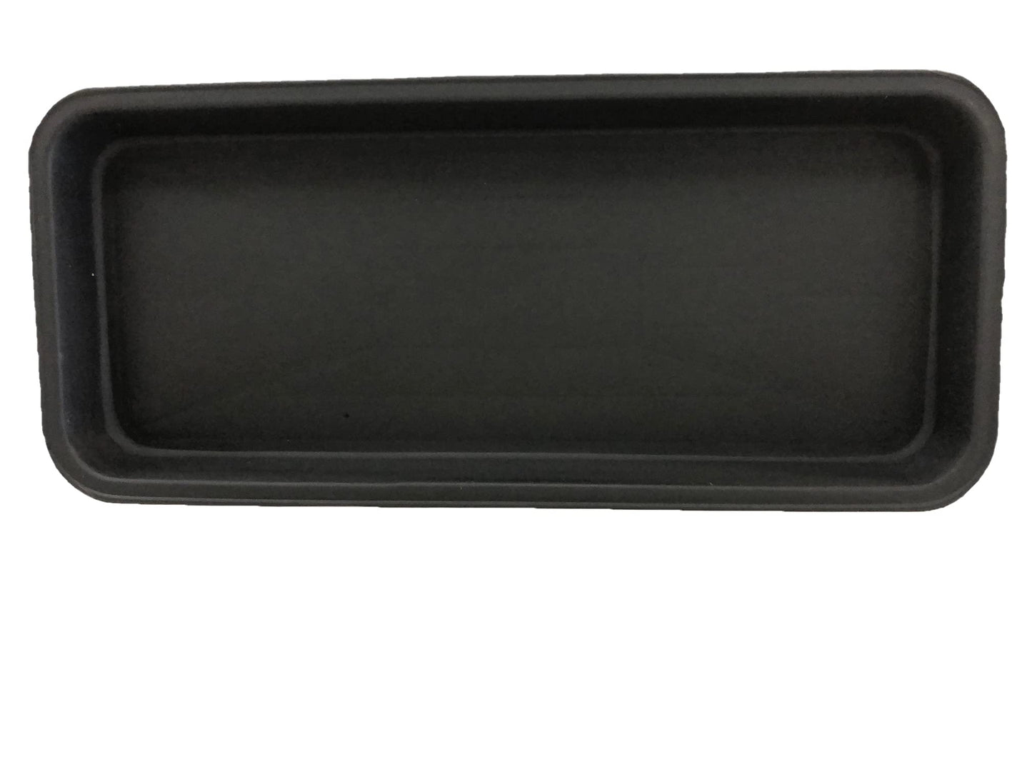 Decorative Heavy Duty Tray/Saucer (2 Pack) Rustic Medieval/French Country Look, Pot/Planter Base for Indoor/Outdoor Decor Use. Long Lasting, Reusable Light Weight (17 inches, Black)