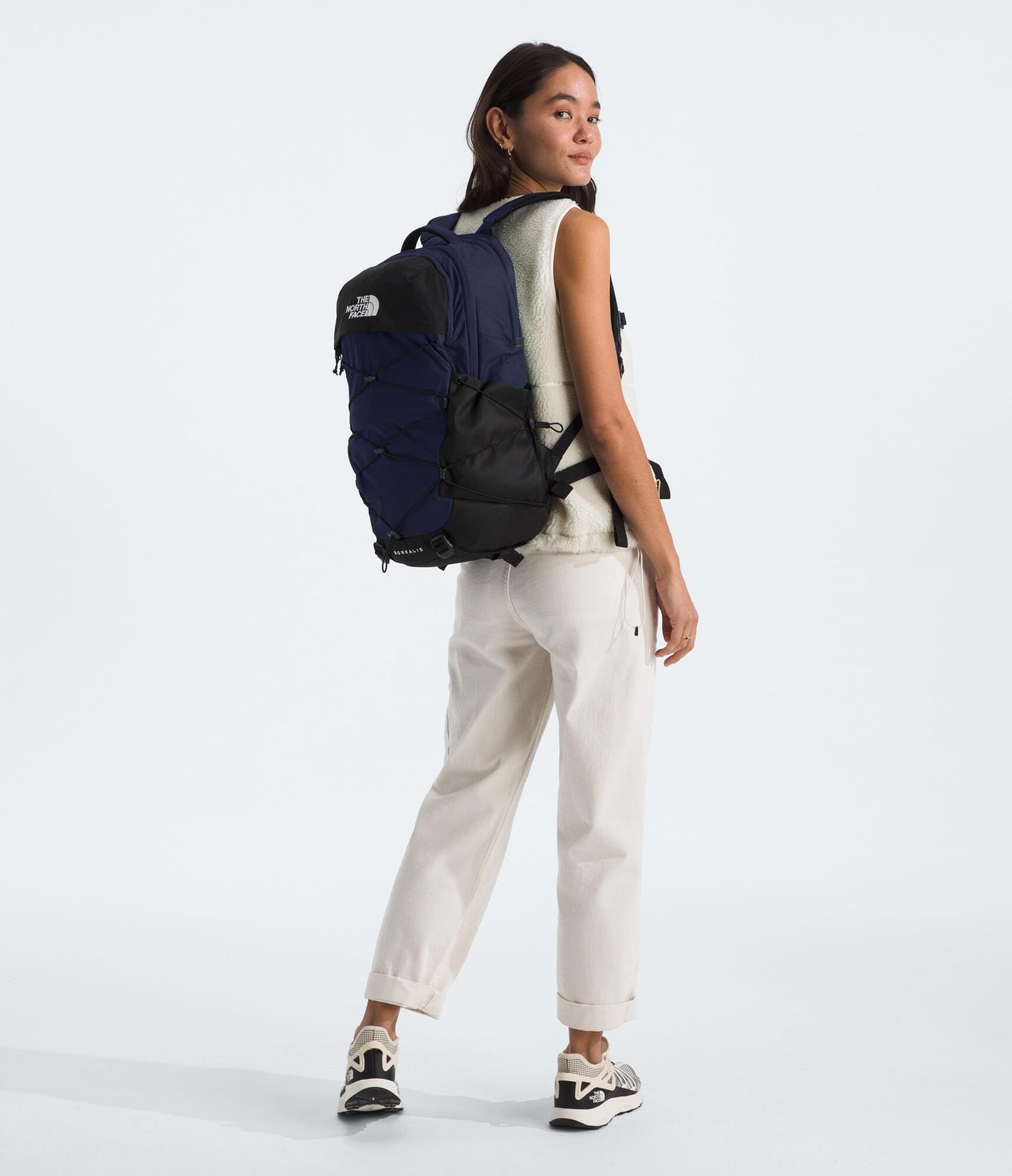 The North Face Borealis Commuter Laptop Backpack - Water Repellent, Laptop Sleeve, Large Main Compartment, TNF Navy/TNF Black-NPF, One Size